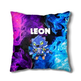 Подушка 3D с принтом BRAWL STARS LEON в городе Новоалтайск, наволочка – 100% полиэстер, наполнитель – холлофайбер (легкий наполнитель, не вызывает аллергию). | состоит из подушки и наволочки. Наволочка на молнии, легко снимается для стирки | brawl stars | crow | leon | leon shark | leon werewolf | sally leon | shark | stars | werewolf | акула | берли | ворон | леон | леон акула | оборотень | оборотень леон | спайк | эль примо