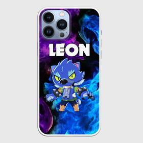 Чехол для iPhone 13 Pro Max с принтом BRAWL STARS LEON в городе Новоалтайск,  |  | Тематика изображения на принте: brawl stars | crow | leon | leon shark | leon werewolf | sally leon | shark | stars | werewolf | акула | берли | ворон | леон | леон акула | оборотень | оборотень леон | спайк | эль примо
