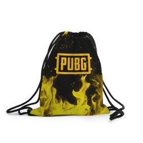 Рюкзак-мешок 3D с принтом PUBG в городе Новоалтайск, 100% полиэстер | плотность ткани — 200 г/м2, размер — 35 х 45 см; лямки — толстые шнурки, застежка на шнуровке, без карманов и подкладки | battle royal | playerunknowns battlegrounds | pubg | пабг | пубг
