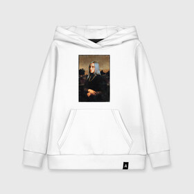 Детская толстовка хлопок с принтом Billie Eilish Mona Lisa в городе Новоалтайск, 100% хлопок | Круглый горловой вырез, эластичные манжеты, пояс, капюшен | at | billie | don’t | eilish | electronic | eyes | me | music | ocean | pirate | smile | synthpop | usa | айлиш | билли | музыка | пайрэт | синти поп | сша | электронная | электропоп