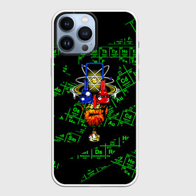 Чехол для iPhone 13 Pro Max с принтом Химия х  Менделеев в городе Новоалтайск,  |  | Тематика изображения на принте: school | арт | биология | менделеев | неон | огонь | принт | пробирки | химия | школа