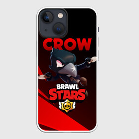 Чехол для iPhone 13 mini с принтом BRAWL STARS CROW в городе Новоалтайск,  |  | brawl stars | crow | leon | leon shark | leon werewolf | sally leon | shark | stars | werewolf | акула | берли | ворон | леон | леон акула | оборотень | оборотень леон | спайк | эль примо