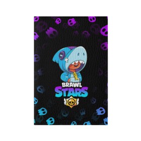 Обложка для паспорта матовая кожа с принтом BRAWL STARS LEON SHARK в городе Новоалтайск, натуральная матовая кожа | размер 19,3 х 13,7 см; прозрачные пластиковые крепления | Тематика изображения на принте: brawl stars | crow | leon | leon shark | leon werewolf | sally leon | shark | stars | werewolf | акула | берли | ворон | леон | леон акула | оборотень | оборотень леон | спайк | эль примо