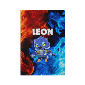 Обложка для паспорта матовая кожа с принтом BRAWL STARS LEON в городе Новоалтайск, натуральная матовая кожа | размер 19,3 х 13,7 см; прозрачные пластиковые крепления | Тематика изображения на принте: bibi | brawl stars | crow | el brown | leon | leon shark | max | sally leon | shark | stars | акула | биби | ворон | леон