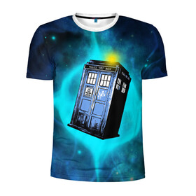 Мужская футболка 3D спортивная с принтом Doctor Who в городе Новоалтайск, 100% полиэстер с улучшенными характеристиками | приталенный силуэт, круглая горловина, широкие плечи, сужается к линии бедра | Тематика изображения на принте: doctor | who | доктор | доктор кто | кто