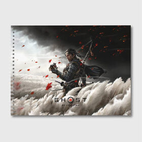 Альбом для рисования с принтом Ghost of Tsushima в городе Новоалтайск, 100% бумага
 | матовая бумага, плотность 200 мг. | Тематика изображения на принте: action | adventure | game | ghost | japan | samurai | tsushima | игра | призрак | приключение | самурай | тень | цусима | экшн | япония