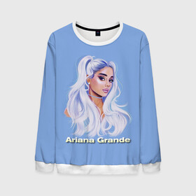 Мужской свитшот 3D с принтом Ariana Grande (Ариана Гранде) в городе Новоалтайск, 100% полиэстер с мягким внутренним слоем | круглый вырез горловины, мягкая резинка на манжетах и поясе, свободная посадка по фигуре | ariana grande | актриса | американская певица | ариана | ариана гранде | гранде | девушка | музыка | певица | песни | продюсер