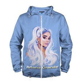 Мужская ветровка 3D с принтом Ariana Grande (Ариана Гранде) в городе Новоалтайск, 100% полиэстер | подол и капюшон оформлены резинкой с фиксаторами, два кармана без застежек по бокам, один потайной карман на груди | ariana grande | актриса | американская певица | ариана | ариана гранде | гранде | девушка | музыка | певица | песни | продюсер