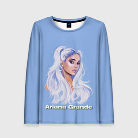 Женский лонгслив 3D с принтом Ariana Grande (Ариана Гранде) в городе Новоалтайск, 100% полиэстер | длинные рукава, круглый вырез горловины, полуприлегающий силуэт | ariana grande | актриса | американская певица | ариана | ариана гранде | гранде | девушка | музыка | певица | песни | продюсер