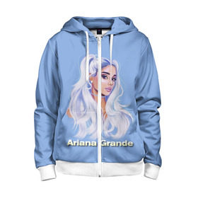 Детская толстовка 3D на молнии с принтом Ariana Grande (Ариана Гранде) в городе Новоалтайск, 100% полиэстер |  манжеты и пояс оформлены широкой мягкой резинкой, двухслойный капюшон со шнурком для регулировки, спереди карманы и застежка-молния
 | ariana grande | актриса | американская певица | ариана | ариана гранде | гранде | девушка | музыка | певица | песни | продюсер