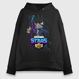 Женское худи Oversize хлопок с принтом Brawl Stars CROW в городе Новоалтайск, френч-терри — 70% хлопок, 30% полиэстер. Мягкий теплый начес внутри —100% хлопок | боковые карманы, эластичные манжеты и нижняя кромка, капюшон на магнитной кнопке | brawl | brawl stars | crow | leon | sally | shark | stars | акула | бравл | бравл старс | браво старс | игра | компьютерная | кров | леон | леон акула | онлайн | старс | шарк
