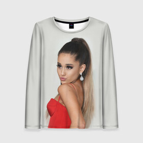 Женский лонгслив 3D с принтом Ariana Grande (Ариана Гранде) в городе Новоалтайск, 100% полиэстер | длинные рукава, круглый вырез горловины, полуприлегающий силуэт | ariana grande | актриса | американская певица | ариана | ариана гранде | гранде | девушка | музыка | певица | песни | продюсер