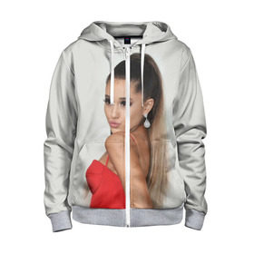 Детская толстовка 3D на молнии с принтом Ariana Grande (Ариана Гранде) в городе Новоалтайск, 100% полиэстер |  манжеты и пояс оформлены широкой мягкой резинкой, двухслойный капюшон со шнурком для регулировки, спереди карманы и застежка-молния
 | ariana grande | актриса | американская певица | ариана | ариана гранде | гранде | девушка | музыка | певица | песни | продюсер