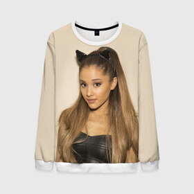Мужской свитшот 3D с принтом Ariana Grande (Ариана Гранде) в городе Новоалтайск, 100% полиэстер с мягким внутренним слоем | круглый вырез горловины, мягкая резинка на манжетах и поясе, свободная посадка по фигуре | ariana grande | актриса | американская певица | ариана | ариана гранде | гранде | девушка | музыка | певица | песни | продюсер