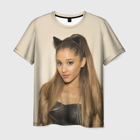 Мужская футболка 3D с принтом Ariana Grande (Ариана Гранде) в городе Новоалтайск, 100% полиэфир | прямой крой, круглый вырез горловины, длина до линии бедер | ariana grande | актриса | американская певица | ариана | ариана гранде | гранде | девушка | музыка | певица | песни | продюсер