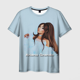 Мужская футболка 3D с принтом Ariana Grande (Ариана Гранде) в городе Новоалтайск, 100% полиэфир | прямой крой, круглый вырез горловины, длина до линии бедер | ariana grande | актриса | американская певица | ариана | ариана гранде | гранде | девушка | музыка | певица | песни | продюсер