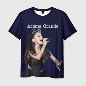 Мужская футболка 3D с принтом Ariana Grande (Ариана Гранде) в городе Новоалтайск, 100% полиэфир | прямой крой, круглый вырез горловины, длина до линии бедер | ariana grande | актриса | американская певица | ариана | ариана гранде | гранде | девушка | музыка | певица | песни | продюсер