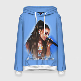 Женская толстовка 3D с принтом Ariana Grande (Ариана Гранде) в городе Новоалтайск, 100% полиэстер  | двухслойный капюшон со шнурком для регулировки, мягкие манжеты на рукавах и по низу толстовки, спереди карман-кенгуру с мягким внутренним слоем. | ariana grande | актриса | американская певица | ариана | ариана гранде | гранде | девушка | музыка | певица | песни | продюсер