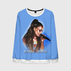 Мужской свитшот 3D с принтом Ariana Grande (Ариана Гранде) в городе Новоалтайск, 100% полиэстер с мягким внутренним слоем | круглый вырез горловины, мягкая резинка на манжетах и поясе, свободная посадка по фигуре | ariana grande | актриса | американская певица | ариана | ариана гранде | гранде | девушка | музыка | певица | песни | продюсер