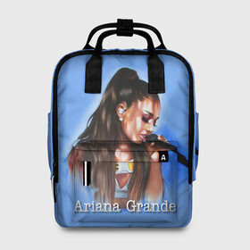 Женский рюкзак 3D с принтом Ariana Grande (Ариана Гранде) в городе Новоалтайск, 100% полиэстер | лямки с регулируемой длиной, сверху ручки, чтобы рюкзак нести как сумку. Основное отделение закрывается на молнию, как и внешний карман. Внутри два дополнительных кармана, один из которых закрывается на молнию. По бокам два дополнительных кармашка, куда поместится маленькая бутылочка
 | ariana grande | актриса | американская певица | ариана | ариана гранде | гранде | девушка | музыка | певица | песни | продюсер