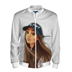 Мужской бомбер 3D с принтом Ariana Grande (Ариана Гранде) в городе Новоалтайск, 100% полиэстер | застегивается на молнию, по бокам два кармана без застежек, по низу бомбера и на воротнике - эластичная резинка | ariana grande | актриса | американская певица | ариана | ариана гранде | гранде | девушка | музыка | певица | песни | продюсер