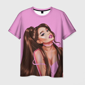 Мужская футболка 3D с принтом Ariana Grande (Ариана Гранде) в городе Новоалтайск, 100% полиэфир | прямой крой, круглый вырез горловины, длина до линии бедер | ariana grande | актриса | американская певица | ариана | ариана гранде | гранде | девушка | музыка | певица | песни | продюсер