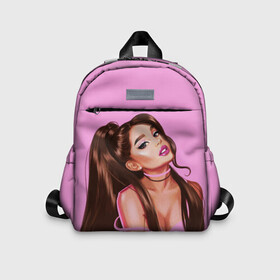 Детский рюкзак 3D с принтом Ariana Grande (Ариана Гранде) в городе Новоалтайск, 100% полиэстер | лямки с регулируемой длиной, сверху петелька, чтобы рюкзак можно было повесить на вешалку. Основное отделение закрывается на молнию, как и внешний карман. Внутри дополнительный карман. По бокам два дополнительных кармашка | ariana grande | актриса | американская певица | ариана | ариана гранде | гранде | девушка | музыка | певица | песни | продюсер
