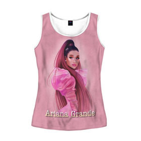 Женская майка 3D с принтом Ariana Grande (Ариана Гранде) в городе Новоалтайск, 100% полиэстер | круглая горловина, прямой силуэт, длина до линии бедра | ariana grande | актриса | американская певица | ариана | ариана гранде | гранде | девушка | музыка | певица | песни | продюсер