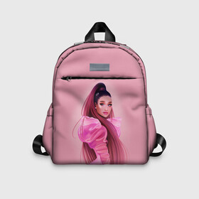 Детский рюкзак 3D с принтом Ariana Grande (Ариана Гранде) в городе Новоалтайск, 100% полиэстер | лямки с регулируемой длиной, сверху петелька, чтобы рюкзак можно было повесить на вешалку. Основное отделение закрывается на молнию, как и внешний карман. Внутри дополнительный карман. По бокам два дополнительных кармашка | ariana grande | актриса | американская певица | ариана | ариана гранде | гранде | девушка | музыка | певица | песни | продюсер