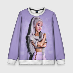 Детский свитшот 3D с принтом Ariana Grande (Ариана Гранде) в городе Новоалтайск, 100% полиэстер | свободная посадка, прямой крой, мягкая тканевая резинка на рукавах и понизу свитшота | ariana grande | актриса | американская певица | ариана | ариана гранде | гранде | девушка | музыка | певица | песни | продюсер