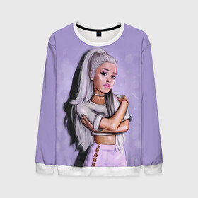 Мужской свитшот 3D с принтом Ariana Grande (Ариана Гранде) в городе Новоалтайск, 100% полиэстер с мягким внутренним слоем | круглый вырез горловины, мягкая резинка на манжетах и поясе, свободная посадка по фигуре | ariana grande | актриса | американская певица | ариана | ариана гранде | гранде | девушка | музыка | певица | песни | продюсер