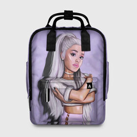 Женский рюкзак 3D с принтом Ariana Grande (Ариана Гранде) в городе Новоалтайск, 100% полиэстер | лямки с регулируемой длиной, сверху ручки, чтобы рюкзак нести как сумку. Основное отделение закрывается на молнию, как и внешний карман. Внутри два дополнительных кармана, один из которых закрывается на молнию. По бокам два дополнительных кармашка, куда поместится маленькая бутылочка
 | ariana grande | актриса | американская певица | ариана | ариана гранде | гранде | девушка | музыка | певица | песни | продюсер