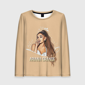 Женский лонгслив 3D с принтом Ariana Grande (Ариана Гранде) в городе Новоалтайск, 100% полиэстер | длинные рукава, круглый вырез горловины, полуприлегающий силуэт | ariana grande | актриса | американская певица | ариана | ариана гранде | гранде | девушка | музыка | певица | песни | продюсер