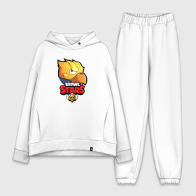 Женский костюм хлопок Oversize с принтом BRAWL STARS:ВОРОН в городе Новоалтайск,  |  | bibi | brawl stars | brock | bull | crow | dinomike | el primo | leon | mobile game | nita | poko | ricochet | stars | tara | бравл старс | ворон | леон | мобильные игры