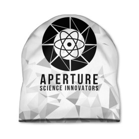 Шапка 3D PORTAL: в городе Новоалтайск, 100% полиэстер | универсальный размер, печать по всей поверхности изделия | aperture laboratories | glados | portal | portal 2 | valve | гладос | портал | портал 2 | челл
