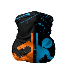Бандана-труба 3D с принтом PORTAL в городе Новоалтайск, 100% полиэстер, ткань с особыми свойствами — Activecool | плотность 150‒180 г/м2; хорошо тянется, но сохраняет форму | aperture laboratories | glados | portal | portal 2 | valve | гладос | портал | портал 2 | челл