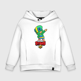 Детское худи Oversize хлопок с принтом Brawl Stars Leon, Dab в городе Новоалтайск, френч-терри — 70% хлопок, 30% полиэстер. Мягкий теплый начес внутри —100% хлопок | боковые карманы, эластичные манжеты и нижняя кромка, капюшон на магнитной кнопке | brawl | computer | dab | dance | game | gesture | hero | leon | main | moba | stars | герой | главный | даб | драки | жест | звезды | игра | компьютерная | лев | моба | танец