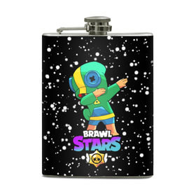 Фляга с принтом Brawl Stars Leon, Dab  в городе Новоалтайск, металлический корпус | емкость 0,22 л, размер 125 х 94 мм. Виниловая наклейка запечатывается полностью | brawl | computer | dab | dance | game | gesture | hero | leon | main | moba | stars | герой | главный | даб | драки | жест | звезды | игра | компьютерная | лев | моба | танец
