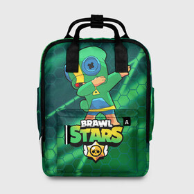 Женский рюкзак 3D с принтом Brawl Stars Leon, Dab в городе Новоалтайск, 100% полиэстер | лямки с регулируемой длиной, сверху ручки, чтобы рюкзак нести как сумку. Основное отделение закрывается на молнию, как и внешний карман. Внутри два дополнительных кармана, один из которых закрывается на молнию. По бокам два дополнительных кармашка, куда поместится маленькая бутылочка
 | brawl | computer | dab | dance | game | gesture | hero | leon | main | moba | stars | герой | главный | даб | драки | жест | звезды | игра | компьютерная | лев | моба | танец