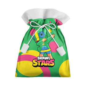Подарочный 3D мешок с принтом Brawl Stars Leon, Dab в городе Новоалтайск, 100% полиэстер | Размер: 29*39 см | Тематика изображения на принте: brawl | computer | dab | dance | game | gesture | hero | leon | main | moba | stars | герой | главный | даб | драки | жест | звезды | игра | компьютерная | лев | моба | танец