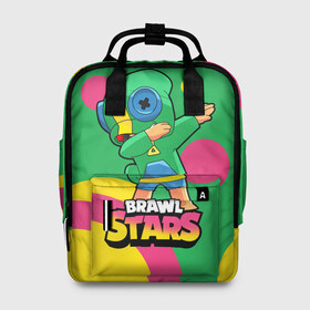Женский рюкзак 3D с принтом Brawl Stars Leon, Dab в городе Новоалтайск, 100% полиэстер | лямки с регулируемой длиной, сверху ручки, чтобы рюкзак нести как сумку. Основное отделение закрывается на молнию, как и внешний карман. Внутри два дополнительных кармана, один из которых закрывается на молнию. По бокам два дополнительных кармашка, куда поместится маленькая бутылочка
 | brawl | computer | dab | dance | game | gesture | hero | leon | main | moba | stars | герой | главный | даб | драки | жест | звезды | игра | компьютерная | лев | моба | танец