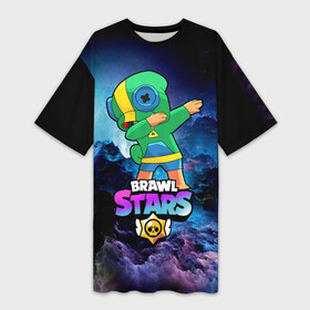 Платье-футболка 3D с принтом Brawl Stars Leon, Dab в городе Новоалтайск,  |  | brawl | computer | dab | dance | game | gesture | hero | leon | main | moba | stars | герой | главный | даб | драки | жест | звезды | игра | компьютерная | лев | моба | танец
