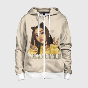 Детская толстовка 3D на молнии с принтом Ariana Grande (Ариана Гранде) в городе Новоалтайск, 100% полиэстер |  манжеты и пояс оформлены широкой мягкой резинкой, двухслойный капюшон со шнурком для регулировки, спереди карманы и застежка-молния
 | ariana grande | актриса | американская певица | ариана | ариана гранде | гранде | девушка | музыка | певица | песни | продюсер