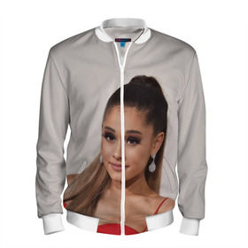 Мужской бомбер 3D с принтом Ariana Grande (Ариана Гранде) в городе Новоалтайск, 100% полиэстер | застегивается на молнию, по бокам два кармана без застежек, по низу бомбера и на воротнике - эластичная резинка | ariana grande | актриса | американская певица | ариана | ариана гранде | гранде | девушка | музыка | певица | песни | продюсер