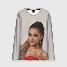Мужской лонгслив 3D с принтом Ariana Grande (Ариана Гранде) в городе Новоалтайск, 100% полиэстер | длинные рукава, круглый вырез горловины, полуприлегающий силуэт | ariana grande | актриса | американская певица | ариана | ариана гранде | гранде | девушка | музыка | певица | песни | продюсер
