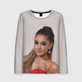 Женский лонгслив 3D с принтом Ariana Grande (Ариана Гранде) в городе Новоалтайск, 100% полиэстер | длинные рукава, круглый вырез горловины, полуприлегающий силуэт | ariana grande | актриса | американская певица | ариана | ариана гранде | гранде | девушка | музыка | певица | песни | продюсер
