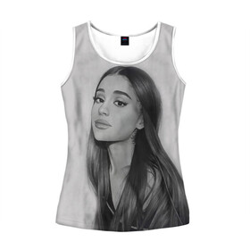 Женская майка 3D с принтом Ariana Grande (Ариана Гранде) в городе Новоалтайск, 100% полиэстер | круглая горловина, прямой силуэт, длина до линии бедра | ariana grande | актриса | американская певица | ариана | ариана гранде | гранде | девушка | музыка | певица | песни | продюсер