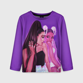 Детский лонгслив 3D с принтом Ariana Grande (Ариана Гранде) в городе Новоалтайск, 100% полиэстер | длинные рукава, круглый вырез горловины, полуприлегающий силуэт
 | ariana grande | актриса | американская певица | ариана | ариана гранде | гранде | девушка | музыка | певица | песни | продюсер