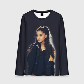 Мужской лонгслив 3D с принтом Ariana Grande (Ариана Гранде) в городе Новоалтайск, 100% полиэстер | длинные рукава, круглый вырез горловины, полуприлегающий силуэт | ariana grande | актриса | американская певица | ариана | ариана гранде | гранде | девушка | музыка | певица | песни | продюсер