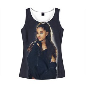 Женская майка 3D с принтом Ariana Grande (Ариана Гранде) в городе Новоалтайск, 100% полиэстер | круглая горловина, прямой силуэт, длина до линии бедра | ariana grande | актриса | американская певица | ариана | ариана гранде | гранде | девушка | музыка | певица | песни | продюсер